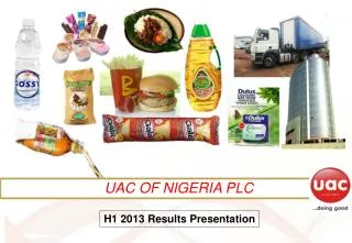 UAC OF NIGERIA PLC