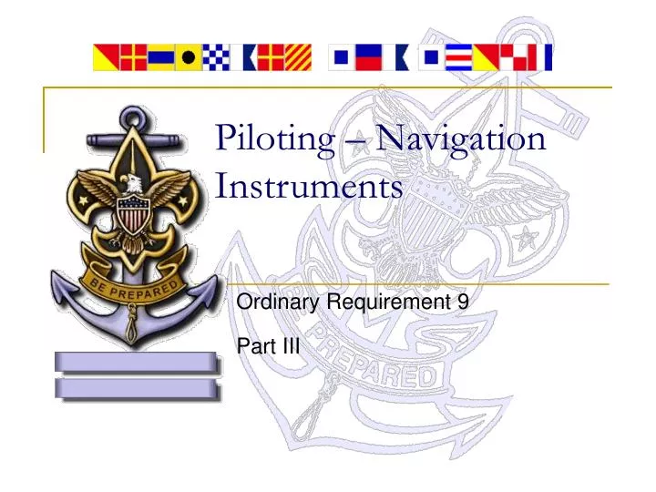piloting navigation instruments