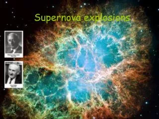 Supernova explosions