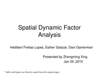 Spatial Dynamic Factor Analysis