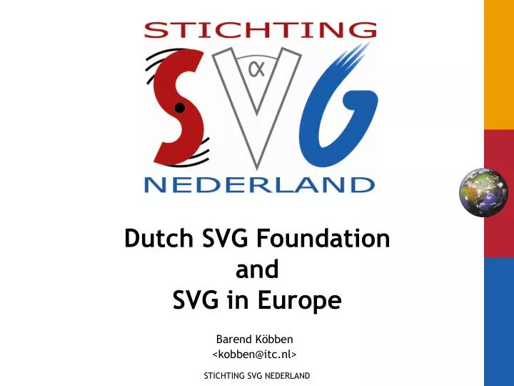 dutch svg foundation and svg in europe