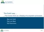 The Dutch way…. - slide 1