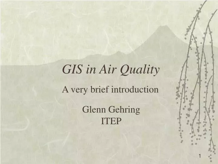 gis in air quality
