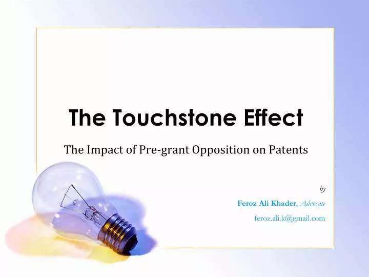 the touchstone effect