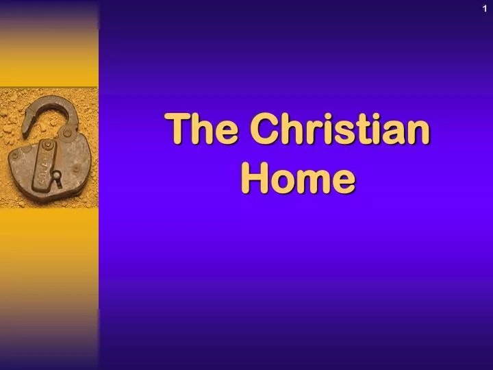 the christian home