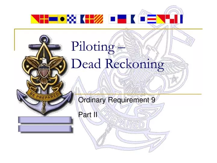 piloting dead reckoning