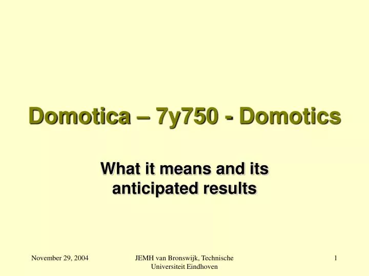 domotica 7y750 domotics
