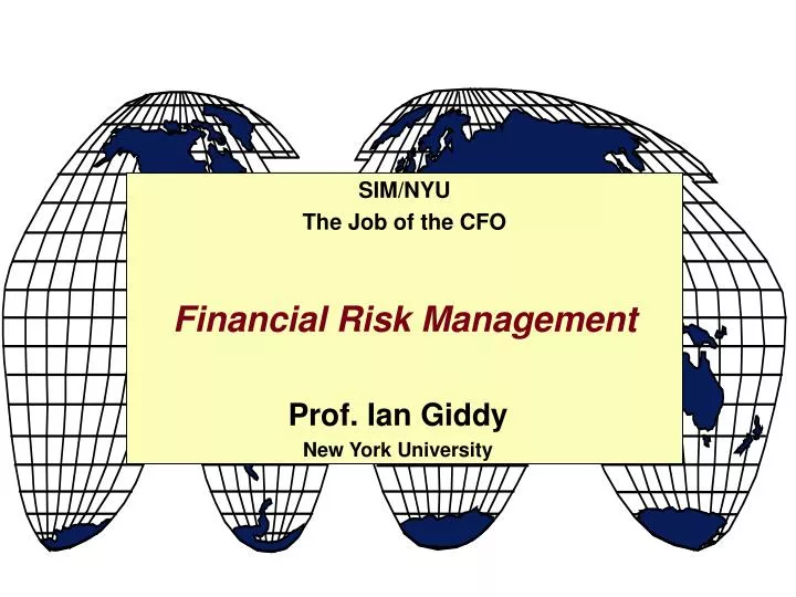 financial risk management