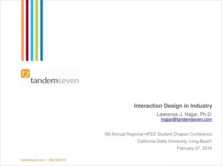 interaction design in industry