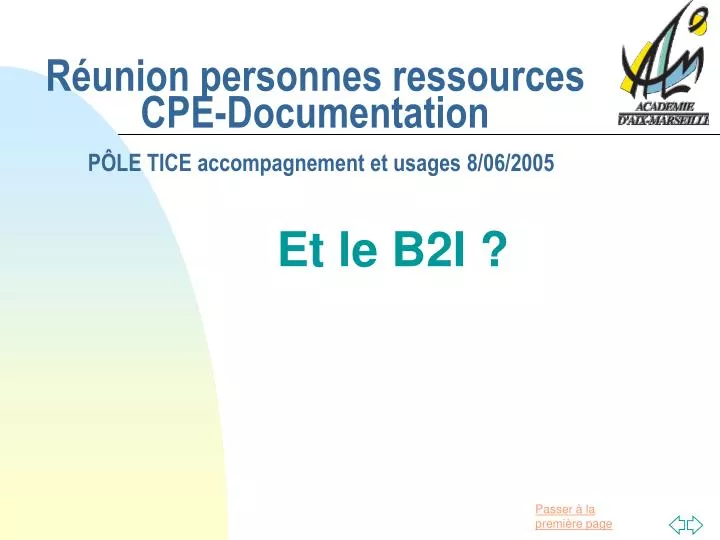 r union personnes ressources cpe documentation p le tice accompagnement et usages 8 06 2005