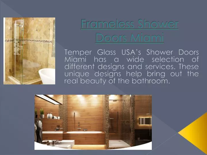 frameless shower doors miami