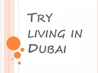 Expats living in Dubai