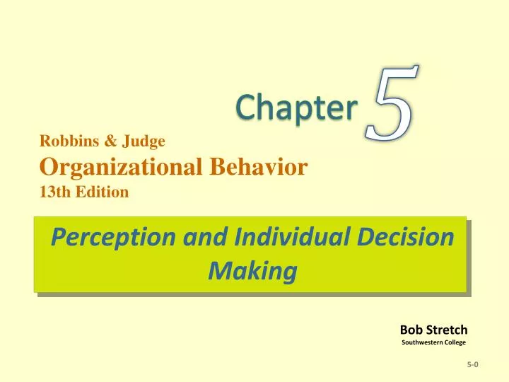 perception and individual decision making