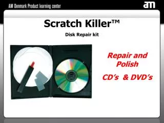 Scratch Killer™ Disk Repair kit