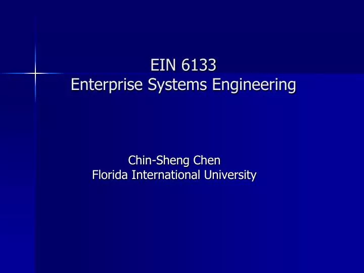 ein 6133 enterprise systems engineering