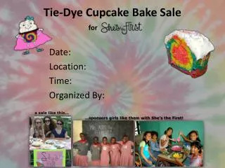 Tie-Dye Cupcake Bake Sale