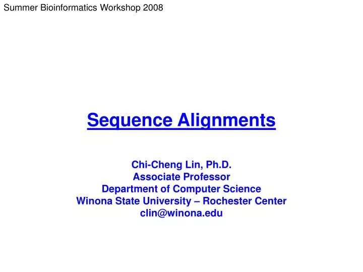 sequence alignments