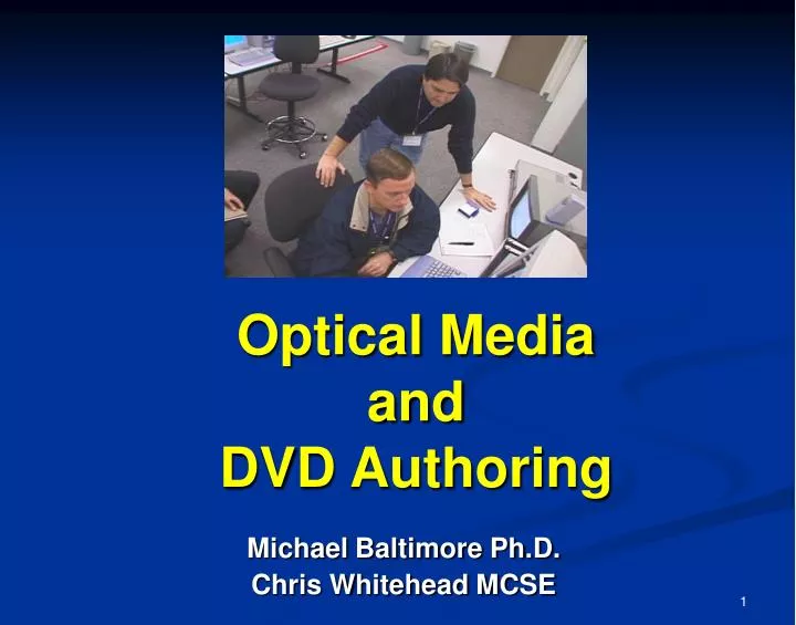 optical media and dvd authoring