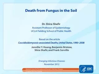 Death from Fungus in the Soil