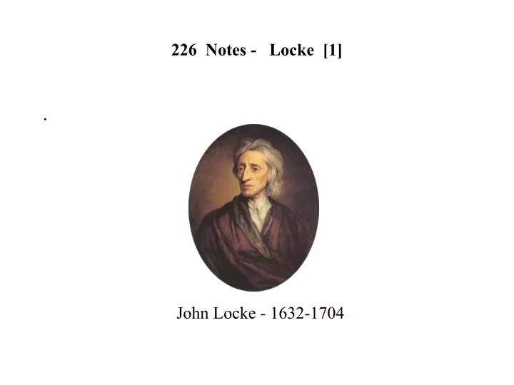 226 notes locke 1
