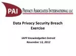 Data Privacy Security Breach Exercise - slide 1
