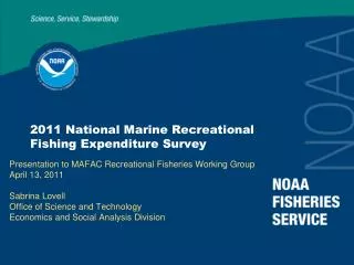 2011 National Marine Recreational Fishing Expenditure Survey