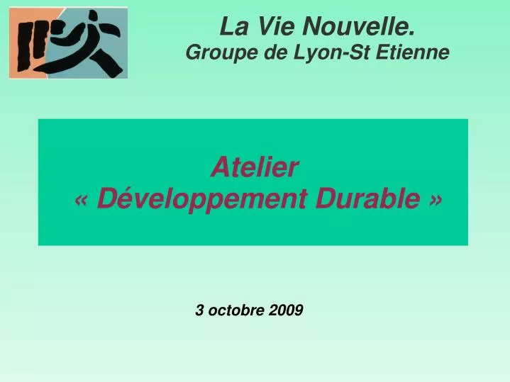 atelier d veloppement durable