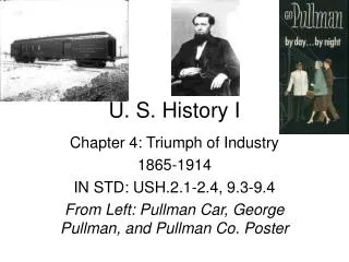 U. S. History I
