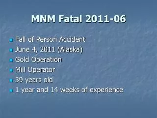 MNM Fatal 2011-06