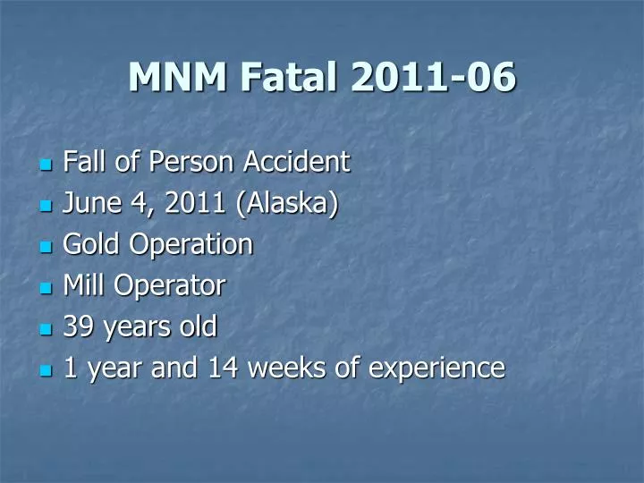 mnm fatal 2011 06