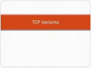 TCP Variants