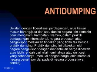 antidumping