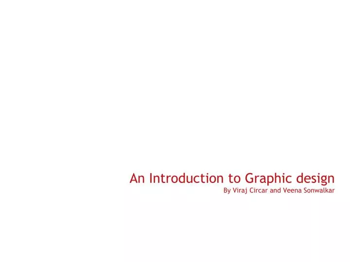 an introduction to graphic design by viraj circar and veena sonwalkar