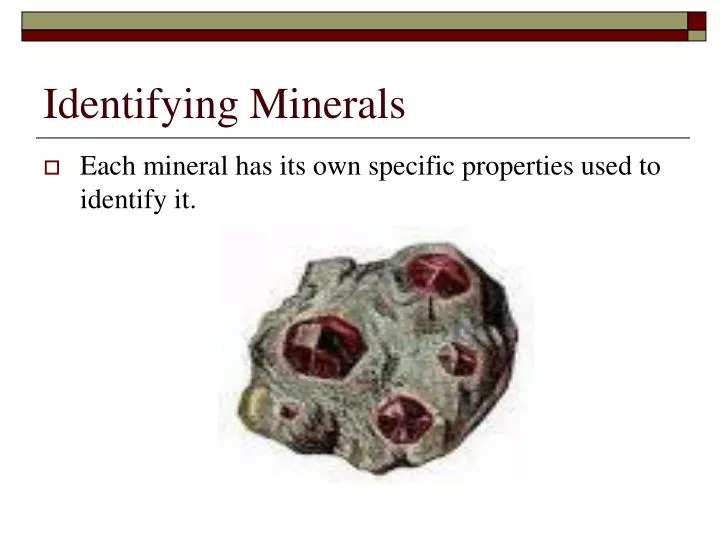 identifying minerals