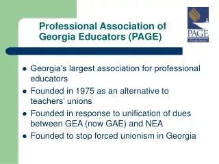 Professional Association of Georgia Educators (PAGE)