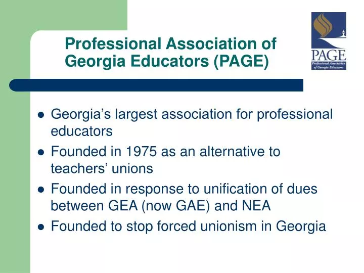 professional association of georgia educators page