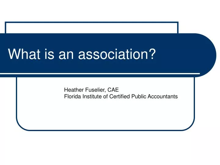 what is an association
