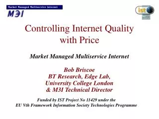 Controlling Internet Quality with Price