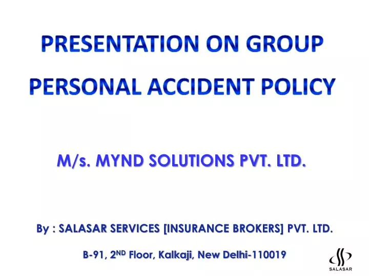 by salasar services insurance brokers pvt ltd b 91 2 nd floor kalkaji new delhi 110019