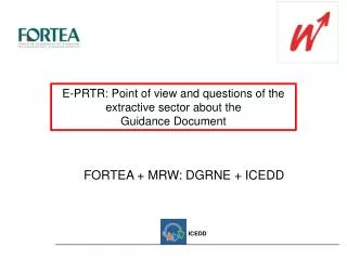 E-PRTR: Point of view and questions of the extractive sector about the Guidance Document