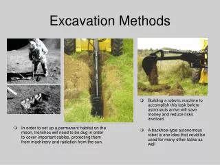 Excavation Methods