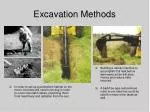 Excavation Methods - slide 1