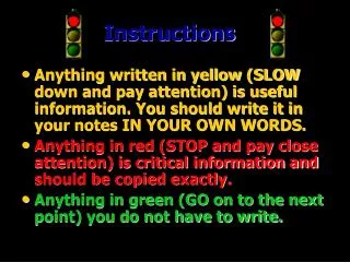 instructions