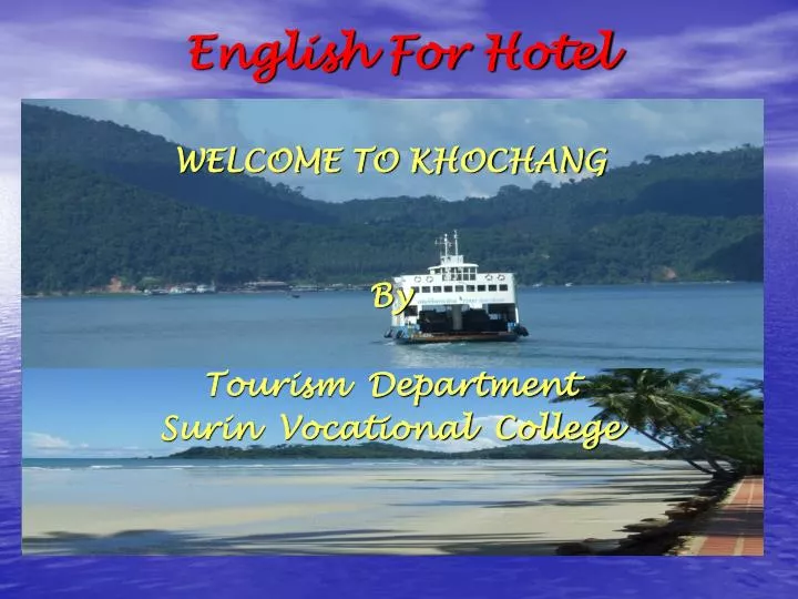 english for hotel
