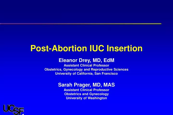 post abortion iuc insertion