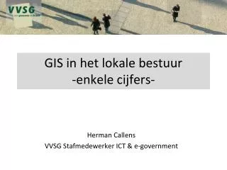 gis in het lokale bestuur enkele cijfers