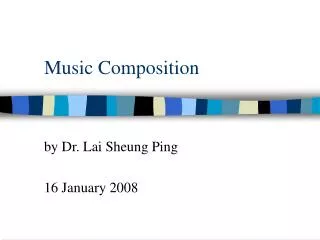 Music Composition