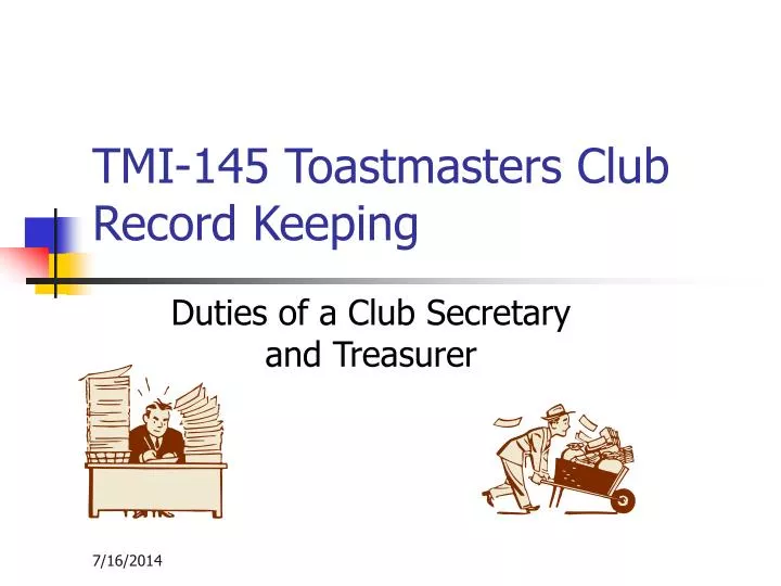 tmi 145 toastmasters club record keeping