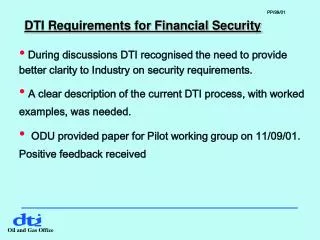 DTI Requirements for Financial Security
