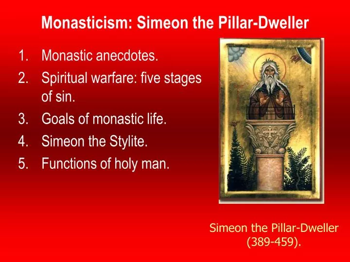monasticism simeon the pillar dweller